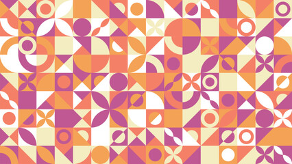 Playful Geometric Form Layout Background