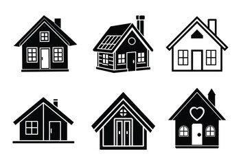 Simple House Icon Set 