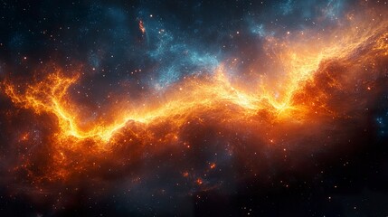 Fototapeta premium Sci-fi warp speed visual with dynamic motion blur and galactic colors 