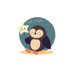 Owl with Star Wand