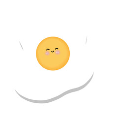 fried egg cute cartoon emotion illustrations