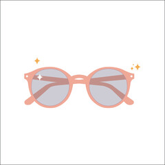 Fototapeta premium glasses,soft,rose high resolution vector delicate eyewear for feminine branding beauty ads digital marketing visuals and social content gentle aesthetic themes