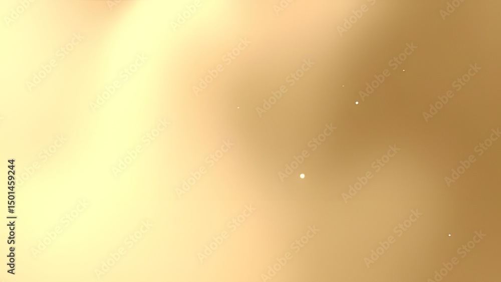 Poster delicate golden gradient background with subtle sparkles.
