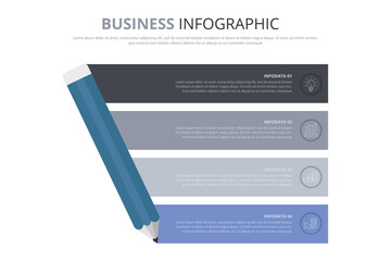 Infographic design template. Creative concept with 4 steps