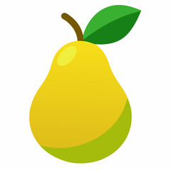 Pear with white background
