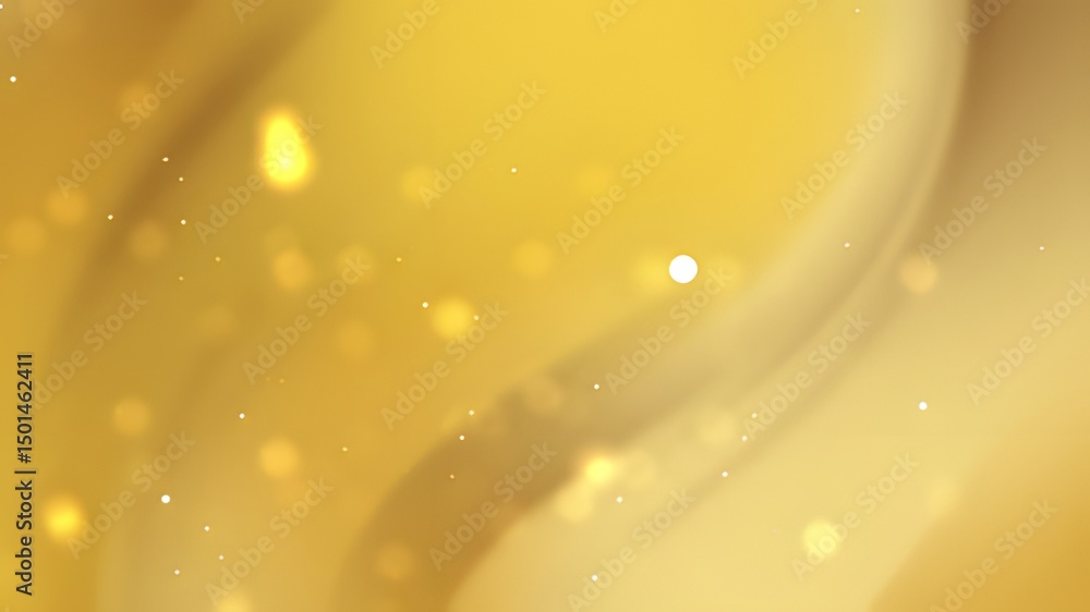Aufkleber gold abstract background with soft glowing particles.
