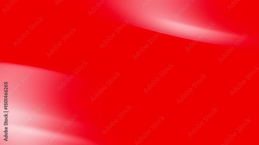 Poster abstract design with flowing red and white gradients.