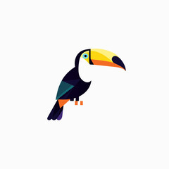 Obraz premium uncommon bird logo design 