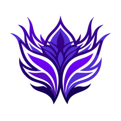 abstract  flower logo 