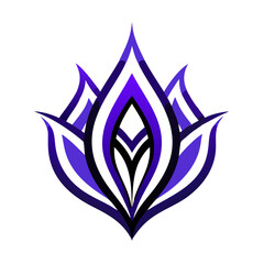 abstract  flower logo 