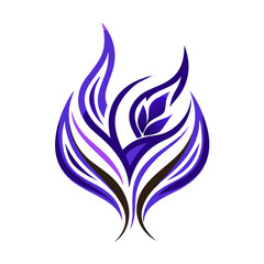 abstract  flower logo 