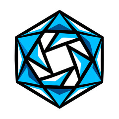 abstract  flower logo 