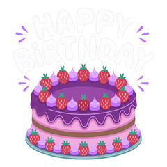 birthday cake with candles