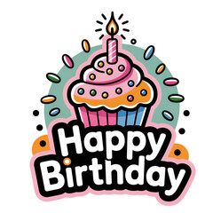 birthday card with cake