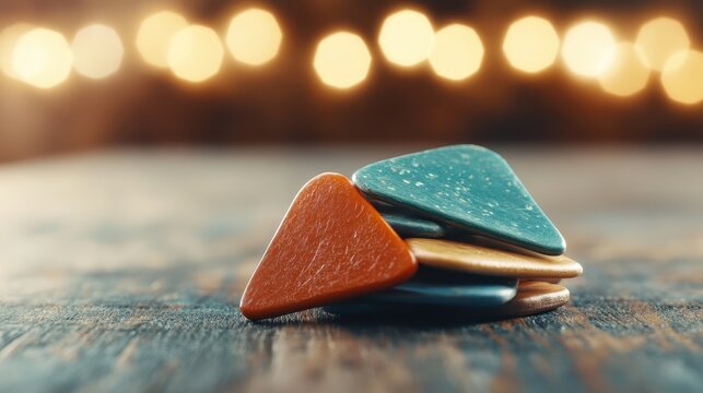 A vibrant stack of game tokens in various colors creates a playful scene, representing fun, strategy, and competition, reminiscent of classic board game nights.