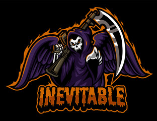 Reaper's Wrath: E-Sport Logo Design