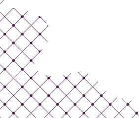 Abstract Grid Corner Decoration