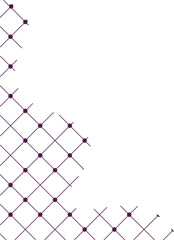 Abstract Grid Corner Decoration