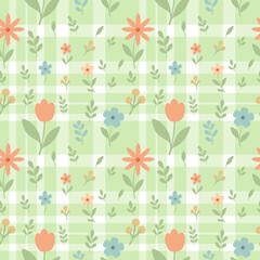 Simple floral seamless ethnic flower pattern for accessories and wrapping paper and clothes print and kids fabrics notebooks.