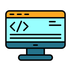Coding Colorful Icon