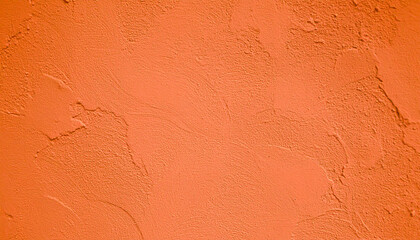 Abstract Orange and Pink Textured Background Toned Cement Plaster Wall Surface