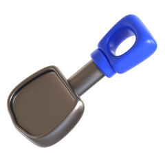 land farm shovel 3d icon illustration