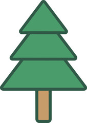 Pine tree vector illustration