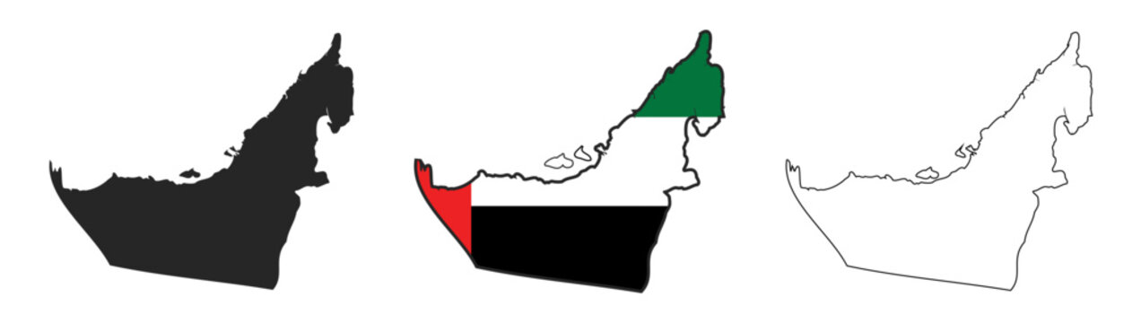Detailed UAE Map with Legend Vector Illustration of United Arab Emirates Perfect for Educational Material, Business Presentation,Travel Planning and Cultural Project Editable and Scalable for Print