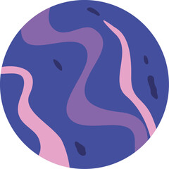 Purple Planet Illustration
