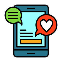 Reaction Colorful Icon