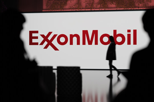 Guilherand-Granges, France - May 23, 2025. Exxon Mobil Corporation is a leading global oil, gas, and chemical company, headquartered in Texas, with operations in over 60 countries.