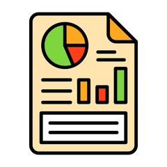 Report Colorful Icon