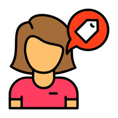 Tagged Colorful Icon