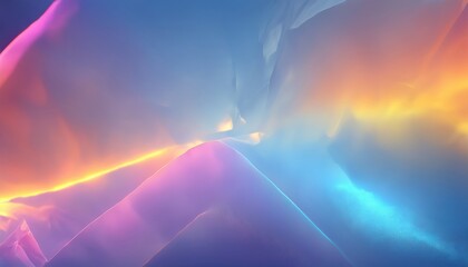  abstract luminous gradient landscape with soft flowing peaks and radiant light transitions for web design, branding, digital print, and modern UI backgrounds