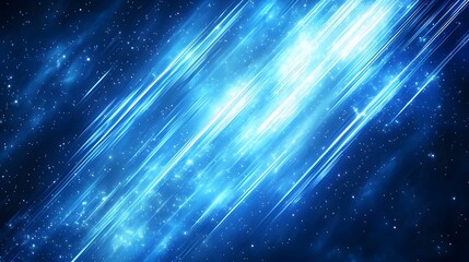 Abstract cosmic design with diagonal light streaks.