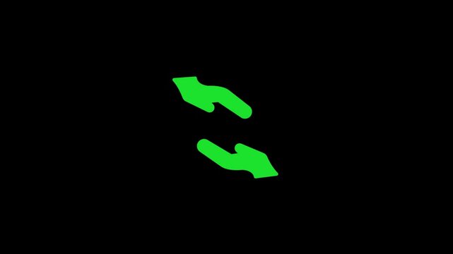 Ramadan Sadaqah icon sign. 4k video black background.