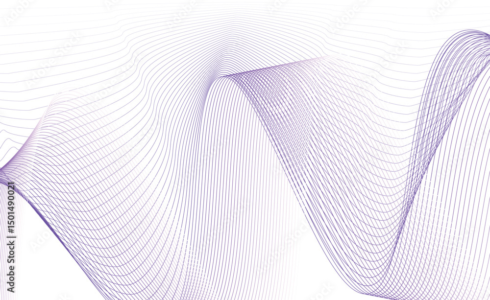 Aufkleber modern abstract glowing wave background. dynamic flowing wave lines design element. futuristic techn