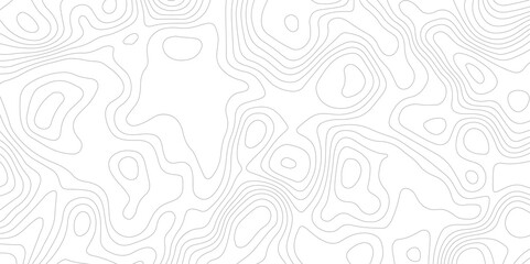 Obraz premium Abstract topography contour map line and modern wavy map line design, geography map contour wave line white background. Vector illustration. 