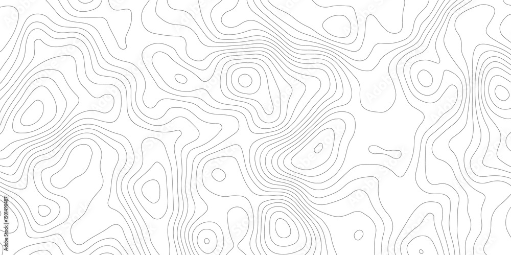 Poster abstract topography contour map line and modern wavy map line design, geography map contour wave lin