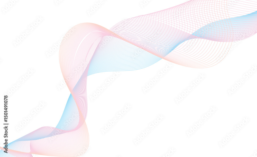 Poster modern abstract glowing wave background. dynamic flowing wave lines design element. futuristic techn