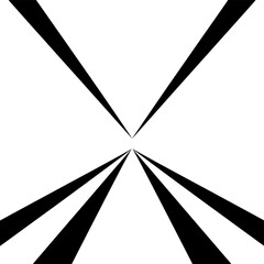 Abstract Black and White Converging Lines Background