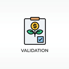 Validation Vector, Icon Or Logo Sign Isolated Symbol Illustration