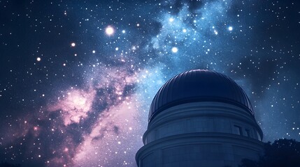 An ancient observatory under a sky filled with bright stars