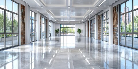 long corridor in a hotel