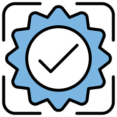 Actual Blue Black Icon
