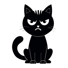 Black Cat Silhouette Vector Set