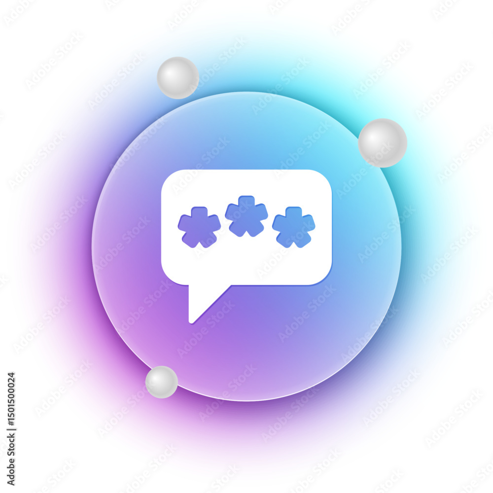 Poster white speech bubble chat icon isolated on white background. message icon. communication or comment c