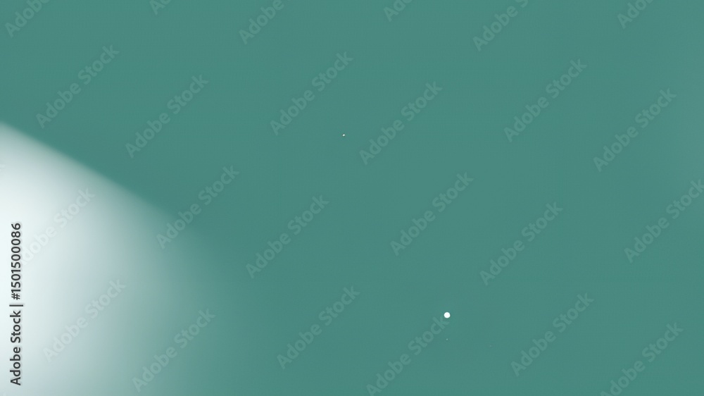 Poster simple teal gradient background with subtle light.