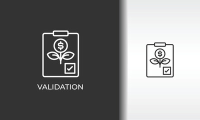 Validation Vector, Icon Or Logo Sign Isolated Symbol Illustration