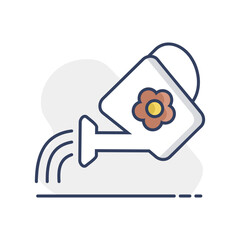 Watering can vector icon. Irrigation symbol